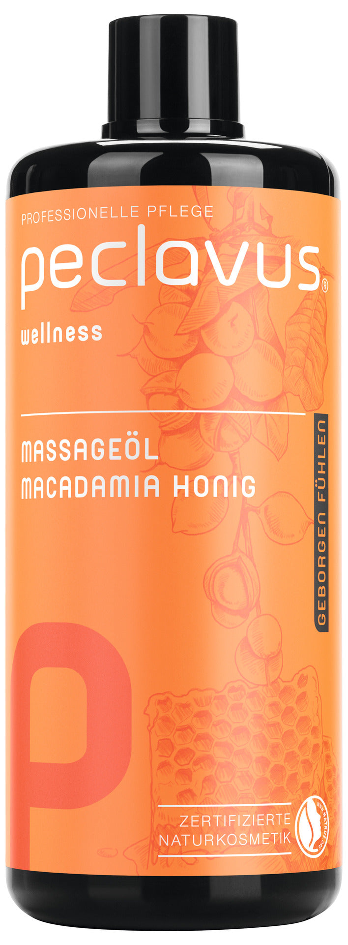 Huile de massage - Miel de Macadamia - 500 ml - Peclavus