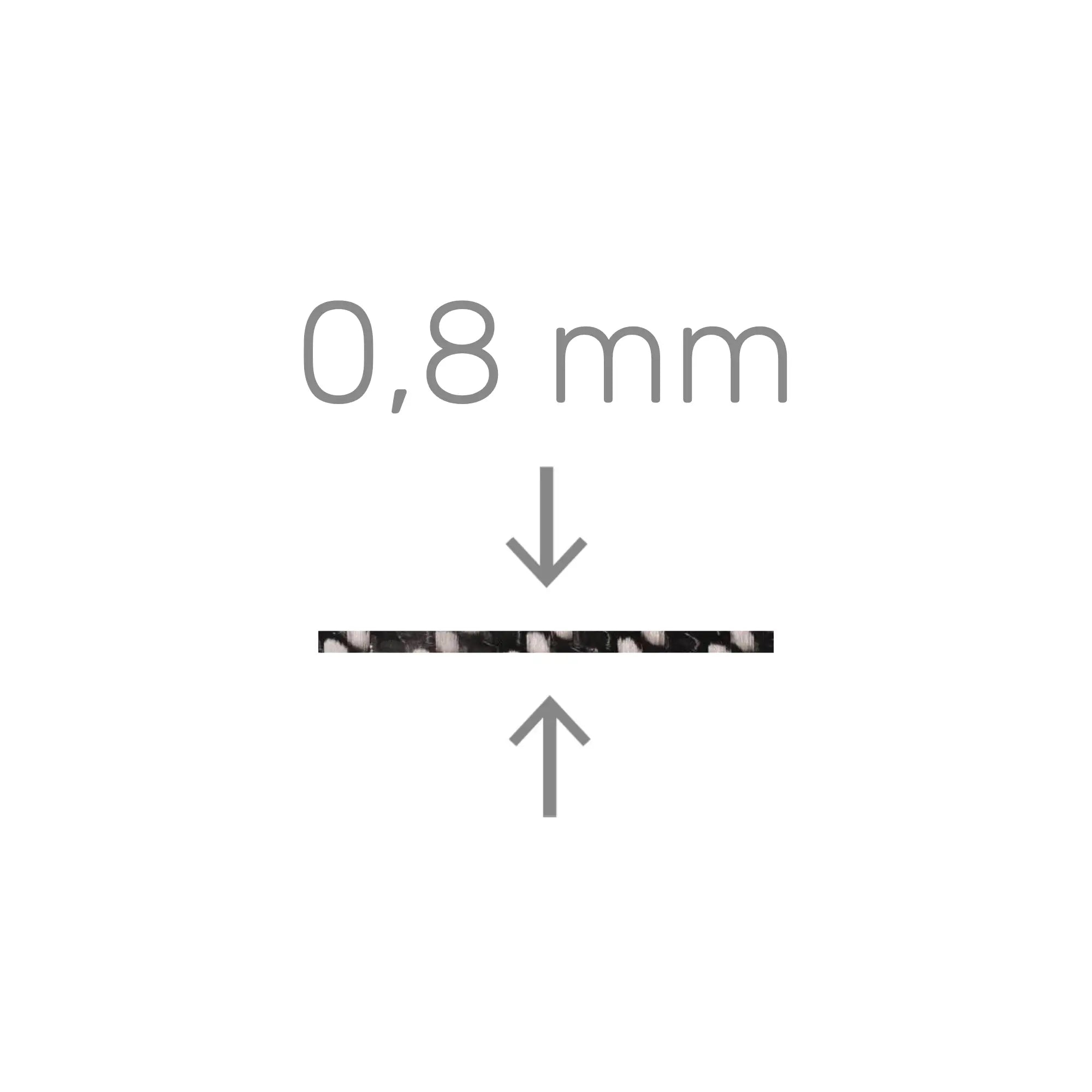 My Carbon Fiber - Fibre de carbone - 0,8 mm / 2,1 mm - My Podologie