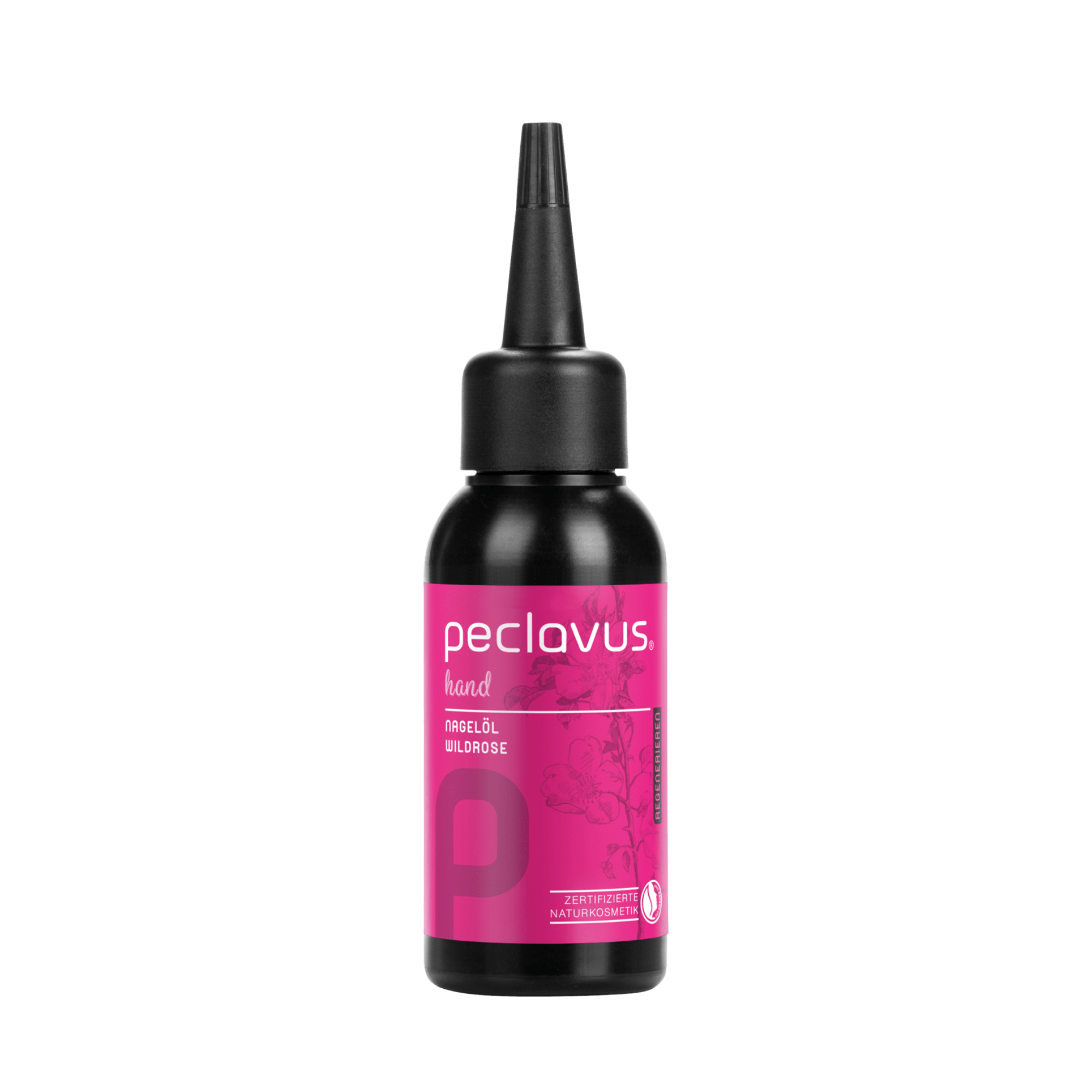 Huile hydratante pour cuticules et ongles - Parfum Rose Sauvage - Peclavus