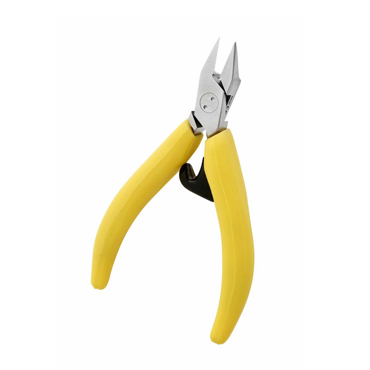 Pince à ongles ergonomique - Jaune - Coupe droite 15 mm - Mors plats - 13 cm - Inox - Akori