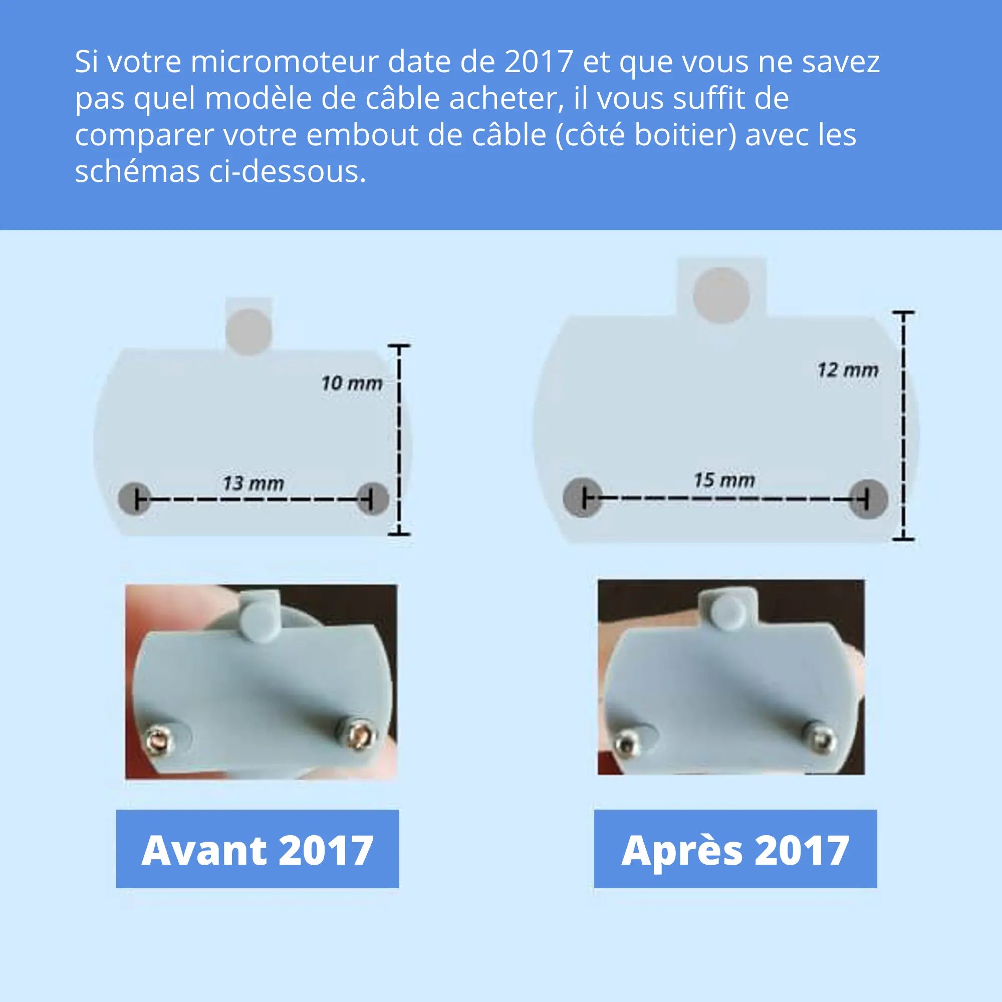 Cordon Micromoteur Podo38S et K38 - My Podologie