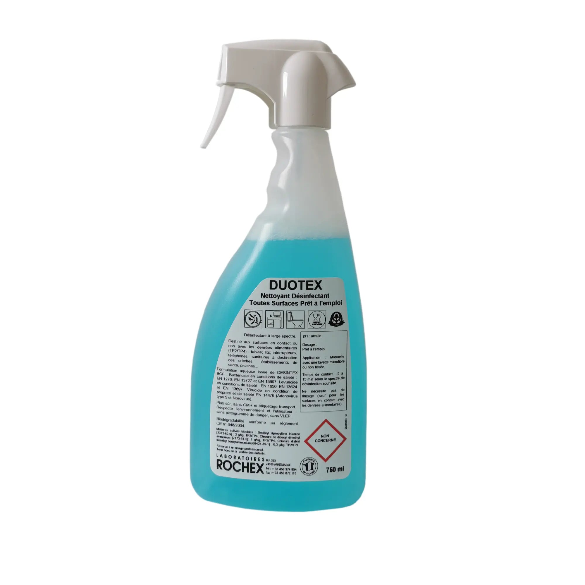 Duotex - Disinfectant detergent without aldehyde - 750ml