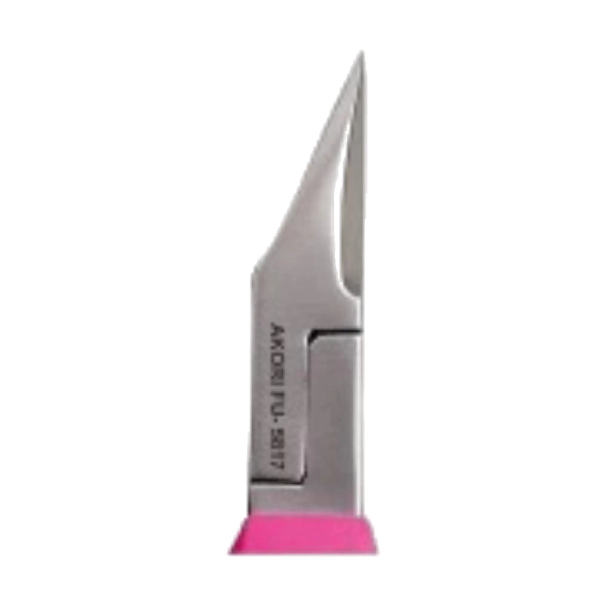 Pince à ongles ergonomique - Fushia - Coupe droite - Mors effilés - 13 cm - Inox - Akori